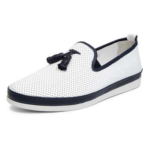Слипоны мужские Pierre Cardin 91306220 белые/синие 43 RU в Belwest