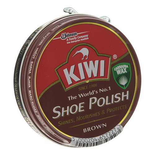 Крем для обуви Kiwi shoe polish коричневый в Belwest