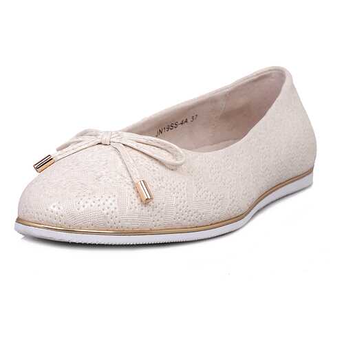 Балетки женские Alessio Nesca JN19SS-4A бежевые 39 RU в Belwest