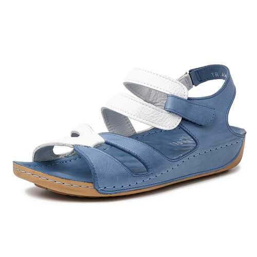 Сандалии женские Alessio Nesca Comfort TR-AMR-032A голубые/белые 37 RU в Belwest