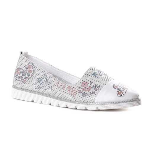 Слипоны женские Shoes Market 628-420-037 белые 37 RU в Belwest