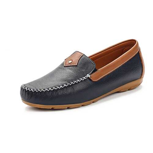Мокасины женские Alessio Nesca 710017261 синие/коричневые 39 RU в Belwest