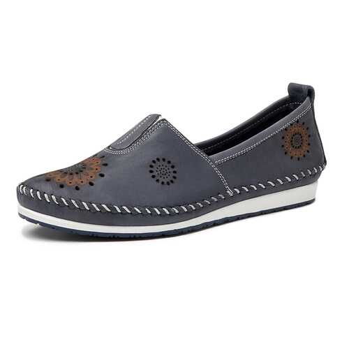 Мокасины женские Alessio Nesca TR-CR-393 голубые 40 RU в Belwest