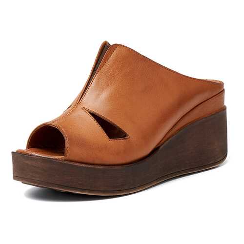 Сабо женские Alessio Nesca TR-BR-12-1407 коричневые 37 RU в Belwest