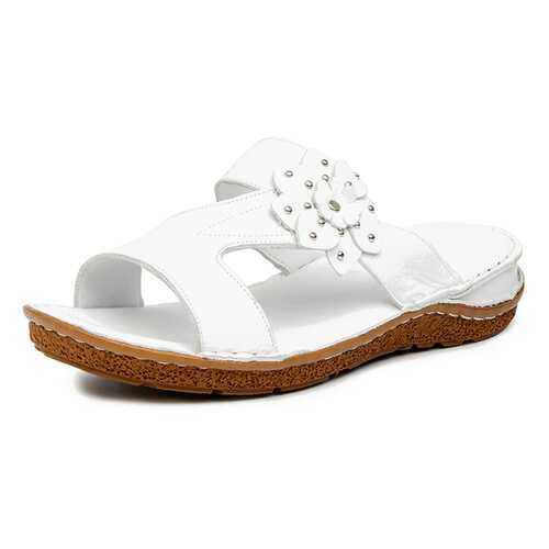 Шлепанцы женские Alessio Nesca Comfort 710018219 белые 36 RU в Belwest