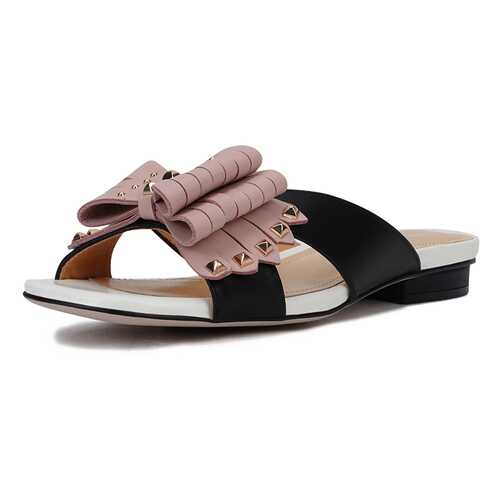 Шлепанцы женские Pierre Cardin 00906510 черные/розовые 40 RU в Belwest