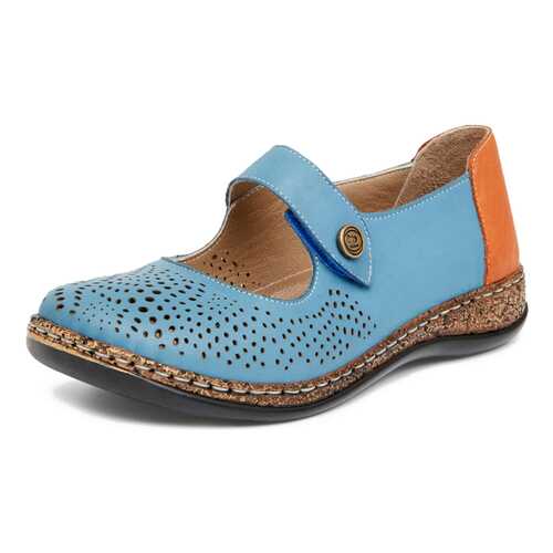 Туфли женские Alessio Nesca Comfort 27306680 голубые/коричневые 37 RU в Belwest