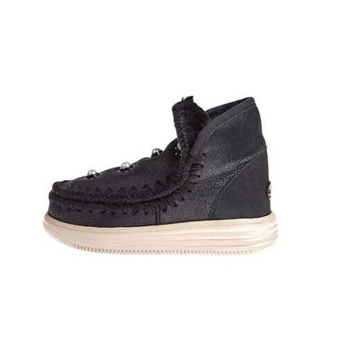 Угги Shepherd's Life Godiva With Pearles Cbkg черная кожа в Belwest